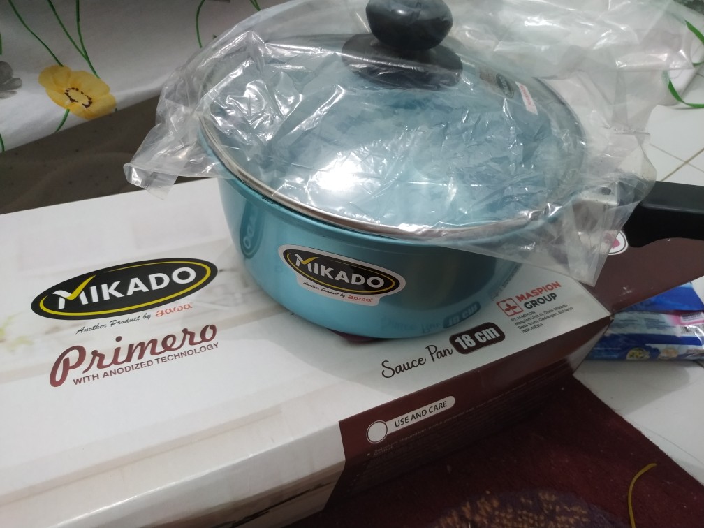 Panci Gagang Alcor New Primero 18cm Tutup Kaca