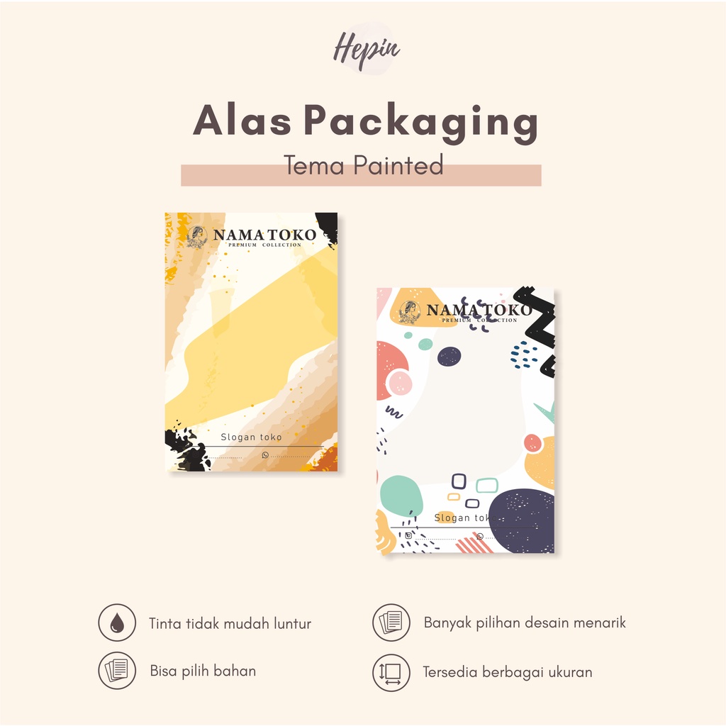 

alas packging PAINTED/alas jualan aksesoris murah