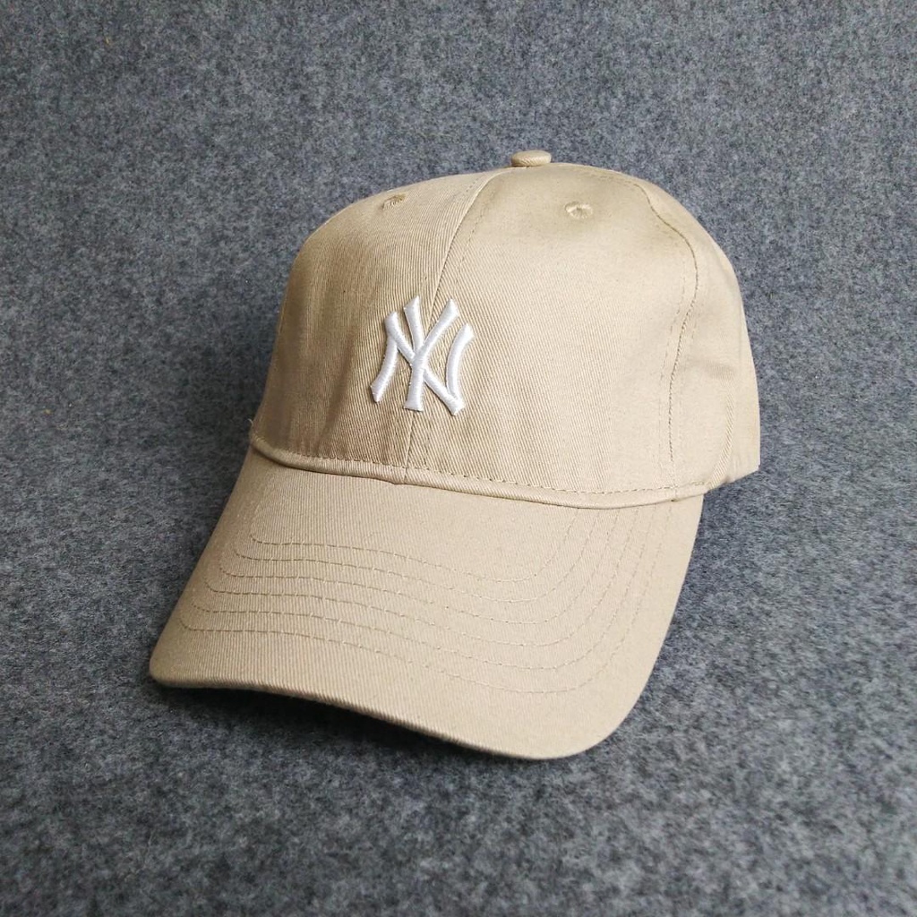 Parisdivarious Topi Baseball (Bordir) Ny Bahan Rafel Wanita Pria