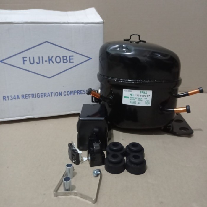 Kompresor/compressor/mesin kulkas/freezer merk fuji SR52 1/6 PK/HP