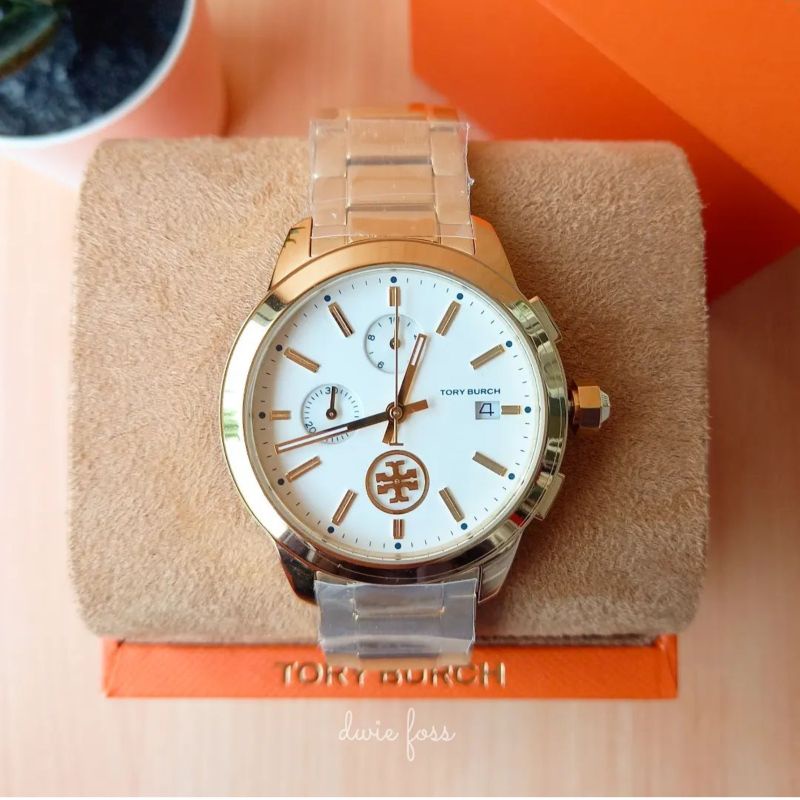 Jam Tangan TB Collins Chrono Gold Stainless Steel TBW1250 Original