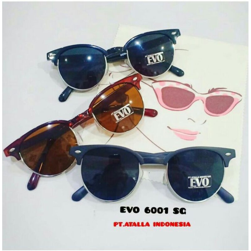 Kacamata Hitam Pria Dan Wanita Model Korea EVO 6001 SG