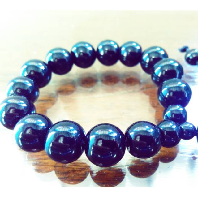 Gelang Wanita Hematite Kesehatan / Gelang Blustin black non magnet