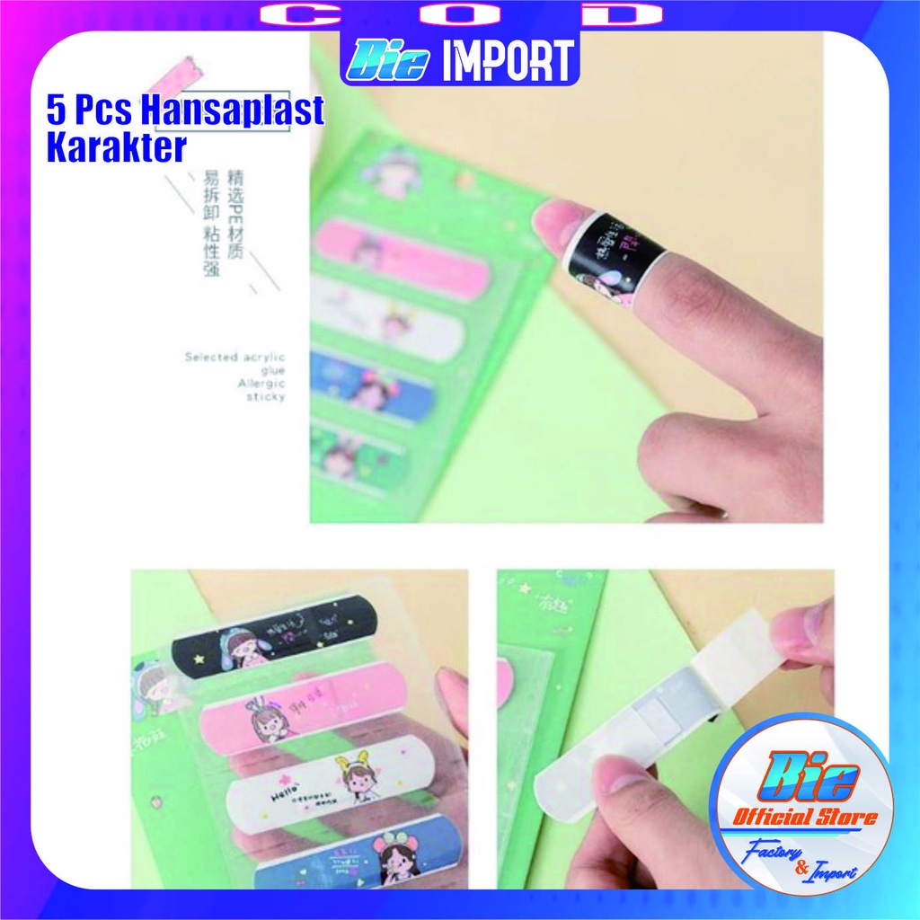 Handsaplast Karakter Korean Style Impor Best Seller / Plaster Luka Karakter Lucu