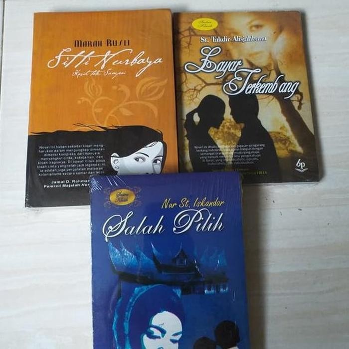 

MUST HAVE!! NOVEL SASTRA SITI NURBAYA SALAH PILIH LAYAR TERKEMBANG. 3 BUKU TERMURAH