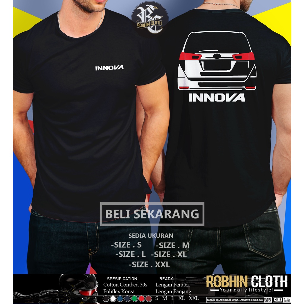 Kaos Mobil Kijang Innova Reborn Rear Baju Otomotif