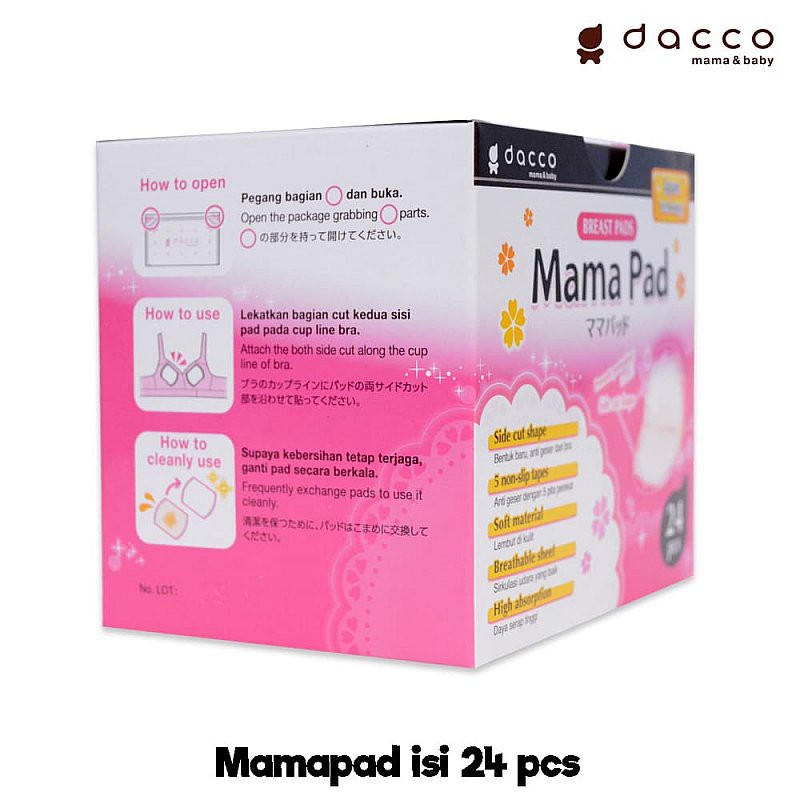 Breastpad Mama Pad isi 24pcs - Breastpad Penyerap Asi Sekali Pakai - Breast Pad Higienis