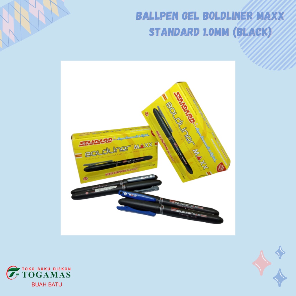 

BALLPEN GEL BOLDLINER MAXX STANDARD 1.0MM (BLACK)