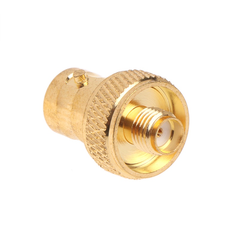 Cre Jack Female BNC Lapis Emas Lurus Ke Adaptor Konektor RF Coaxial SMA Female