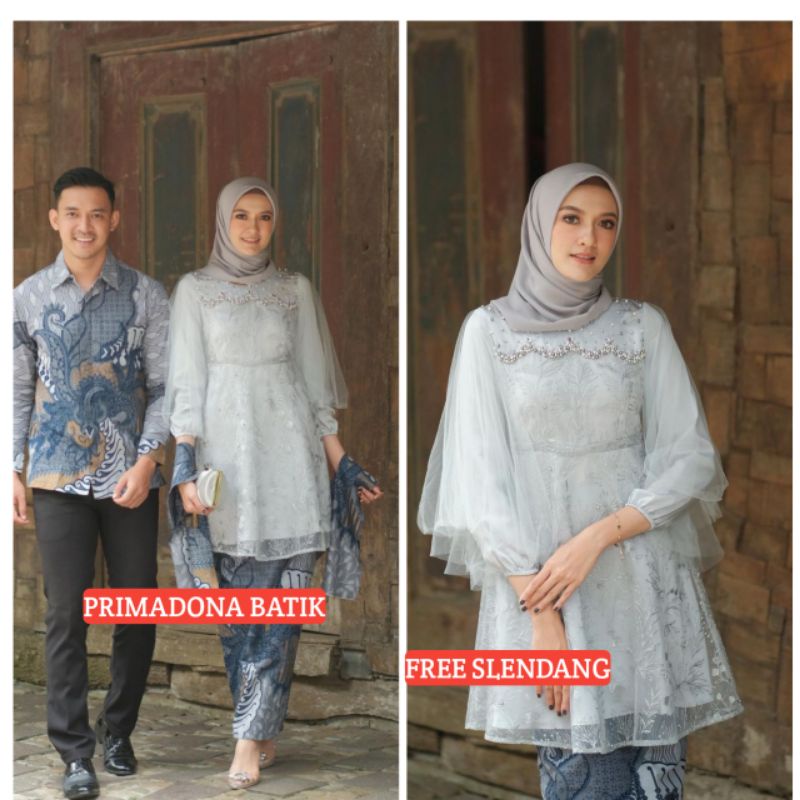 Couple Kebaya Modern Baju Wisuda Tunangan Lamaran Terbaru Baju Batik Brokat Couple