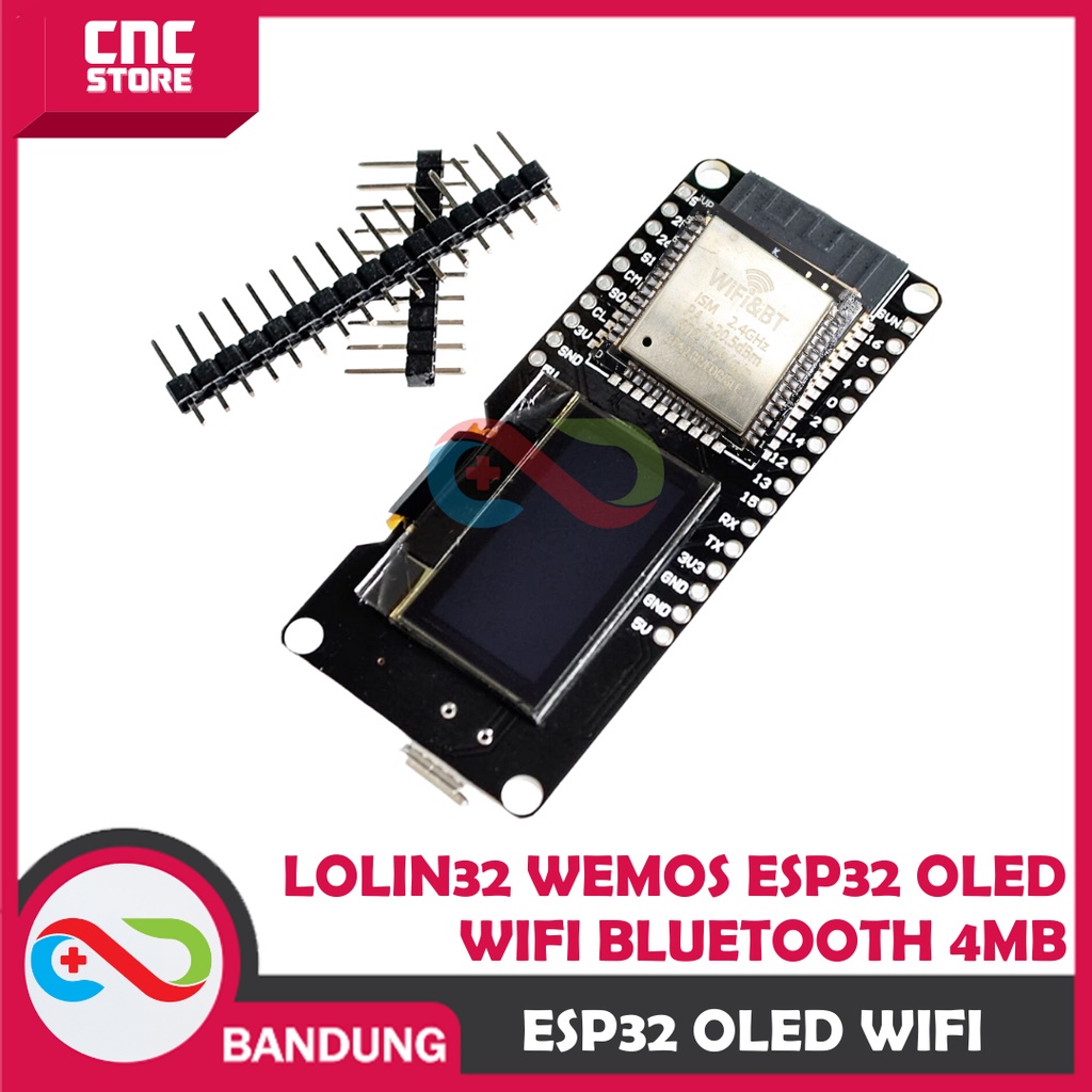 LOLIN32 WEMOS ESP32 WITH OLED DISPLAY IOT BLUETOOTH 4MB ESP-32 WIFI