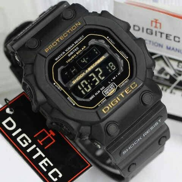 Jam Tangan Pria Digitec 2012 Hitam Gold