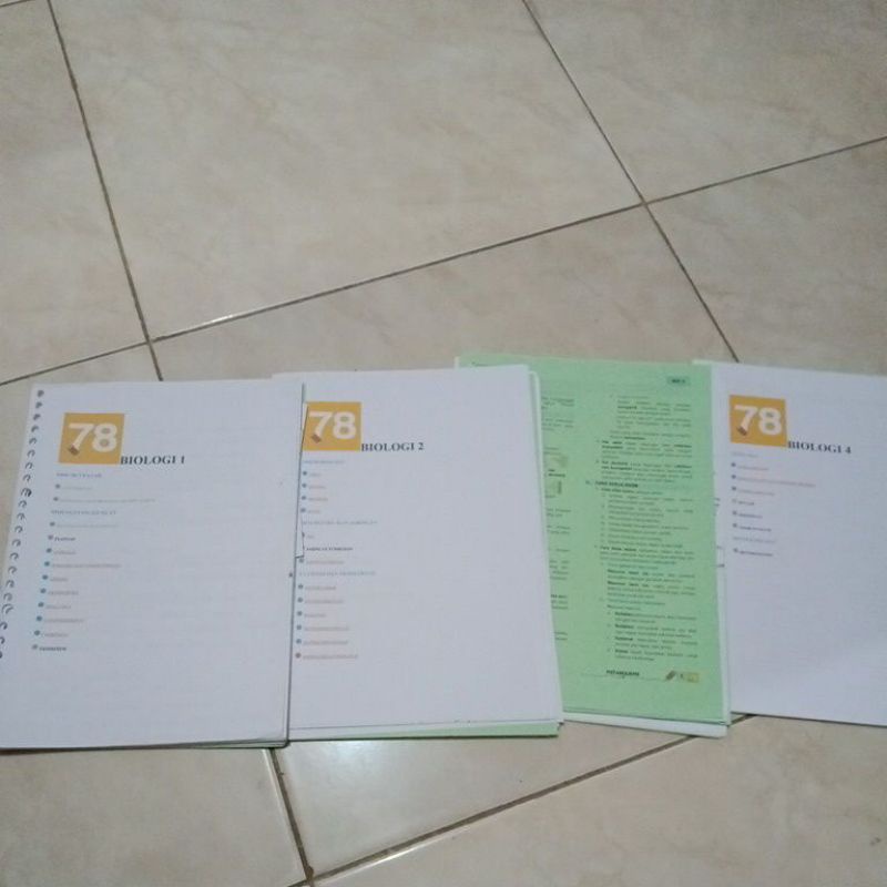 preloved Catatan print Materi 78 Biologi