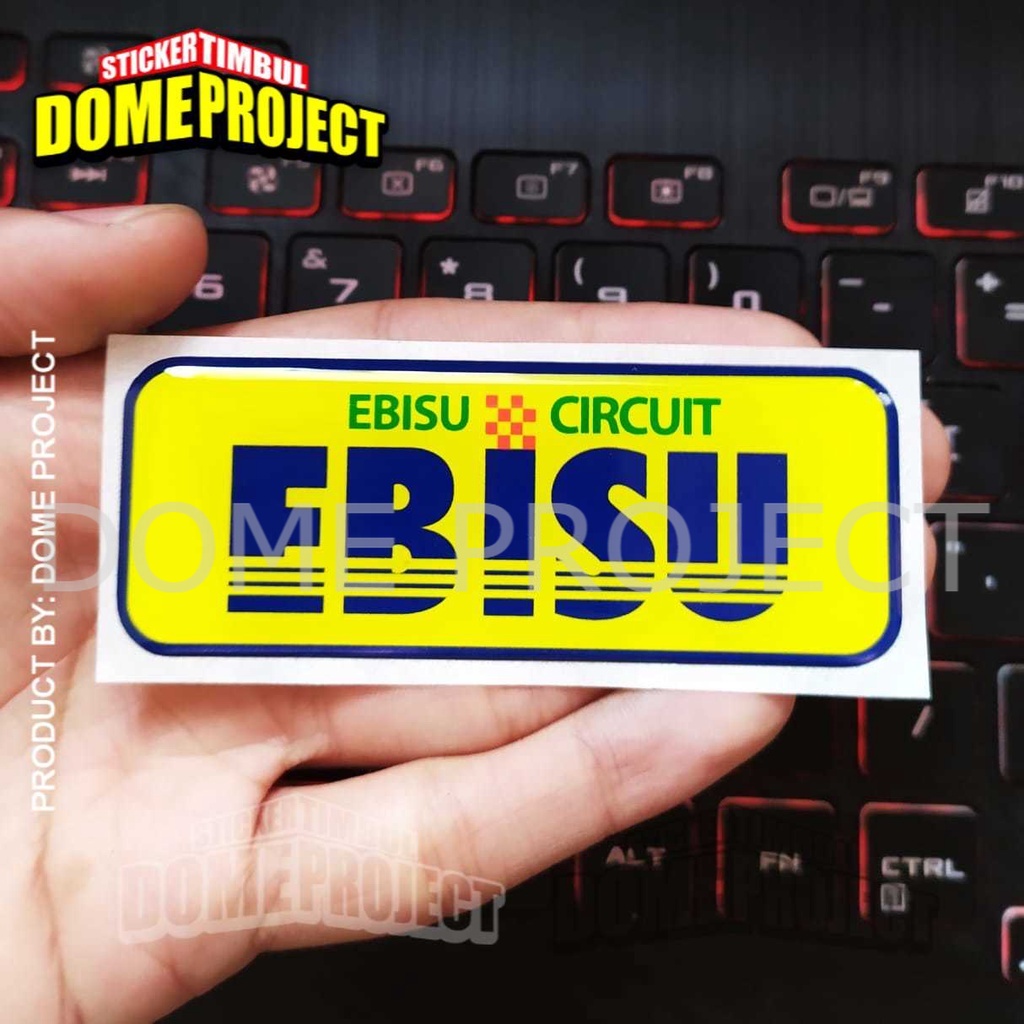 STIKER MOTOR TIMBUL EMBLEM EBISU CIRCUIT WATERPROOF STIKER MOBIL STICKER OUTDOOR