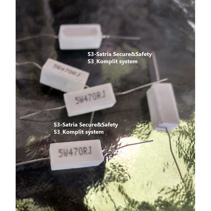 R5W470R 5W 470R Kapur 5 W watt 470 R Resistor 5W 5W470R 5Watt ohm