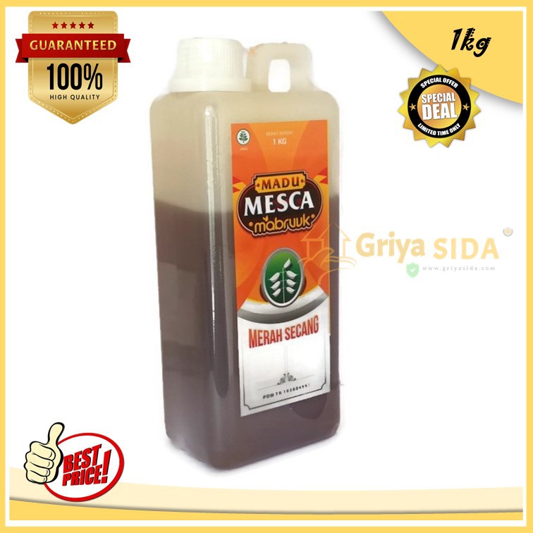 Madu merah 1kg madu secang mesca mabruuk 1000gr madu Mabruk Mabruuk secang PROMO