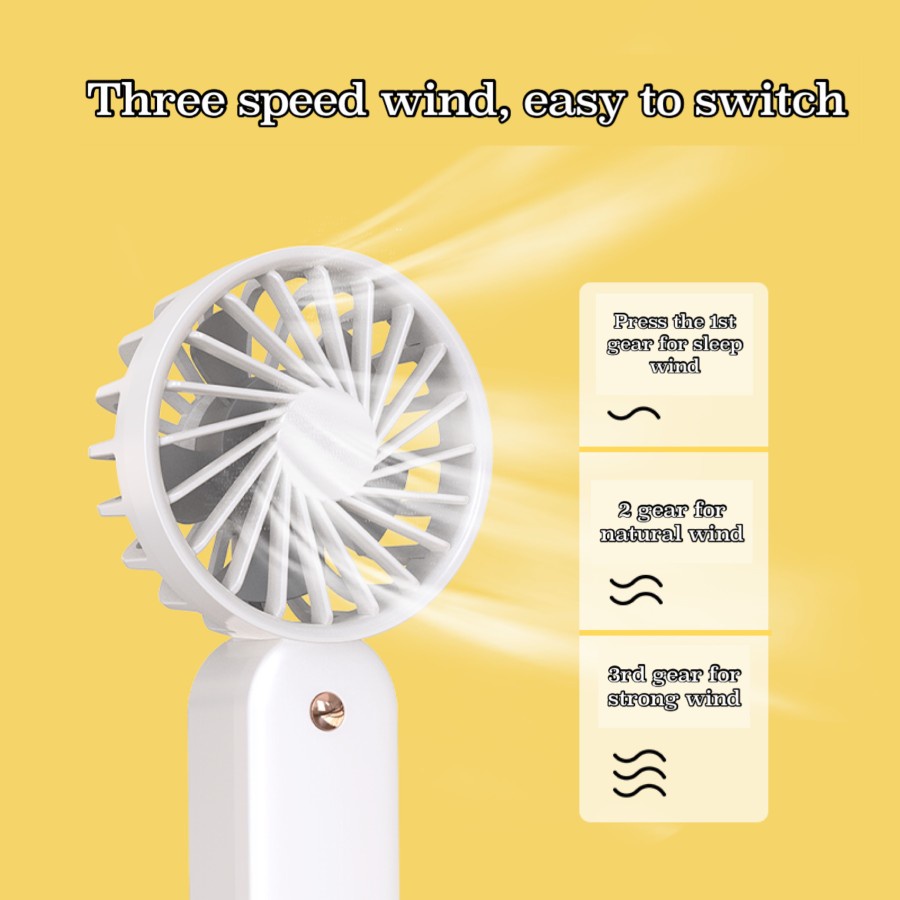 HX-932 Summer Outdoor Pocket Fan/USB Charging Fan with Lanyard