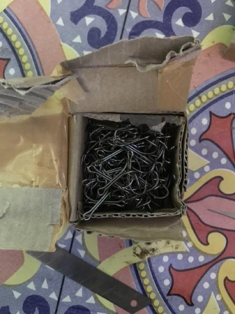 Double Hook No.1 Black Nikel