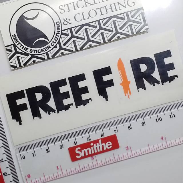 Sticker Free Fire unofficial Logo Cutting Sticker Panjang untuk aksesoris Motor Mobil