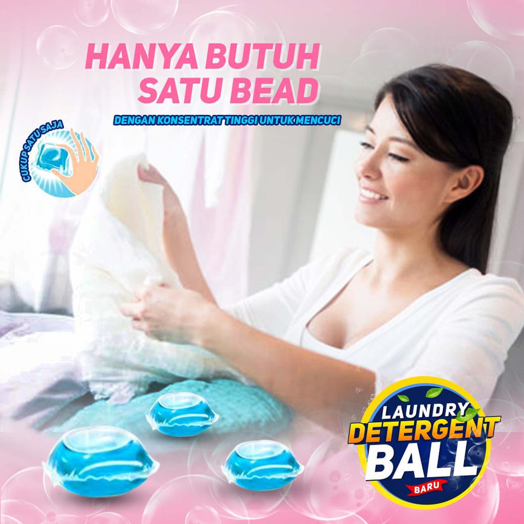 sabun cuci cair detergent laundry gell ball per Pcs