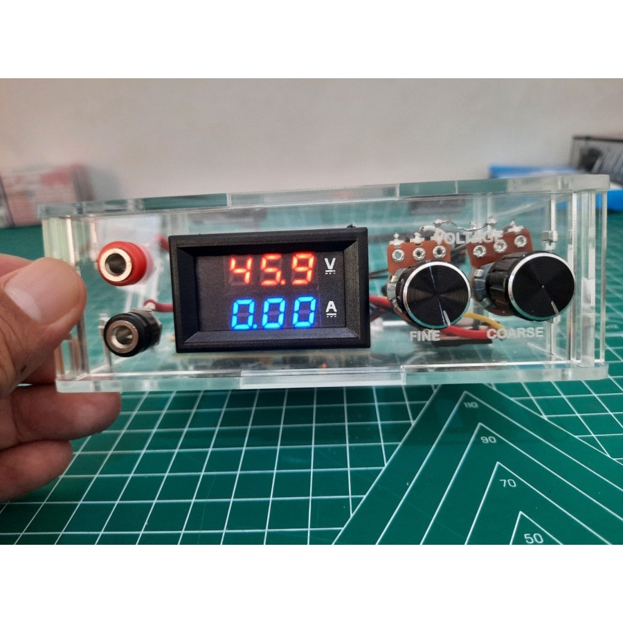 Adjustable DC Power Supply DC 2A Dengan Voltmeter dan Ampere Meter