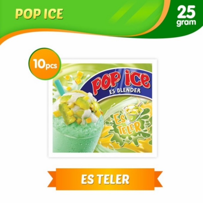 Jual Pop Ice Es Blender Es Teler Renceng 10 Pcs Sachet 25gram 25 Gram Shopee Indonesia 1669