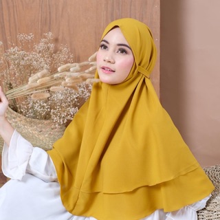 1KG MUAT 10 PCS JILBAB  BERGO  MARYAM  DUA LAYER  BERGO  