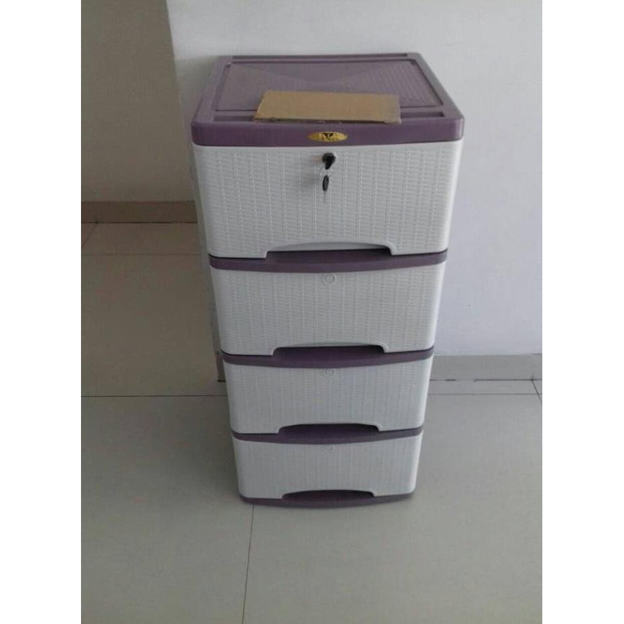 Best Seller Container Cabinet Rotan S4 / Container Plastik / Lemari Plastik Murah