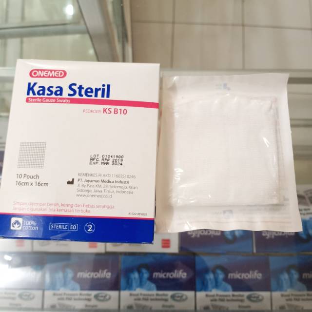 Kasa Steril 16x16cm OneMed box isi 10pouch