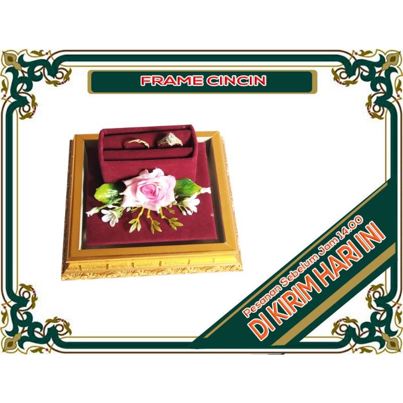 FRAME TEMPAT CINCIN_TEEMPAT CINCIN SESERAHAN_TEMPAT CINCIN TUNANGAN_FRAME KOTAK CINCIN PERNIKAHAN_