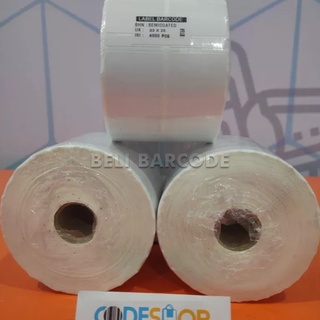 Stiker Label Barcode Semicoated 33 x 25 1 Line Isi 3000 Lembar