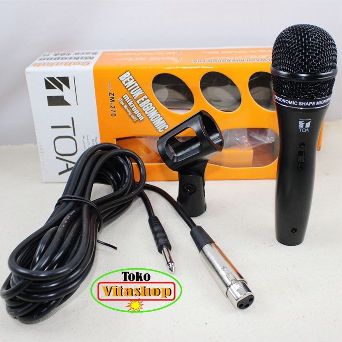 TOA ZM-270 MIC CABLE MIK KABEL MIKROPON / MICROPHONE MIC/MICROPHONE