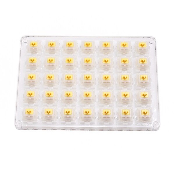 Gateron Milky Yellow Linear Mechanical Switch RGB 63g 1 PCS - V2 - White