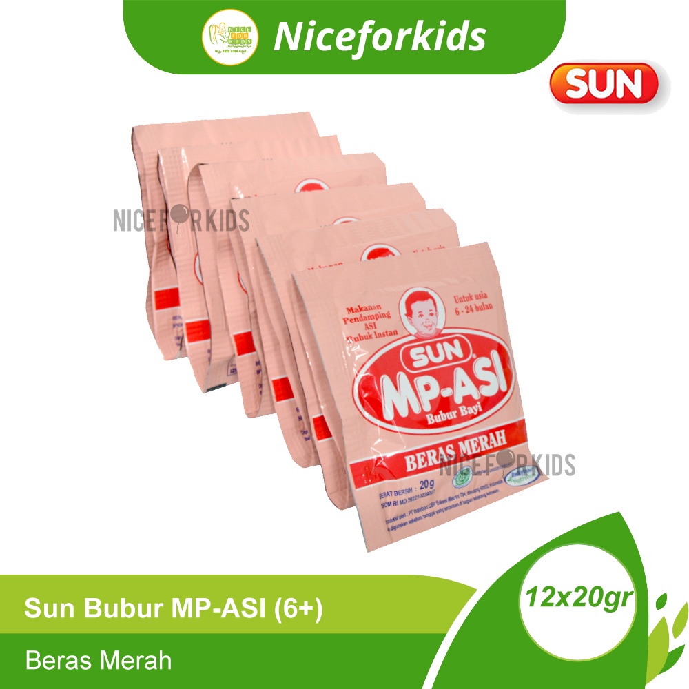 Sun MP-ASI Bubur Bayi 6-12 Bulan Renceng Isi 12 Sachet / Sun Mpasi Bayi