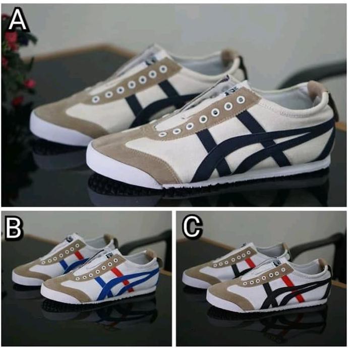 Sepatu Asics Onitsuka Tiger Slip On Kanvas 36-44 Produc Terbaru