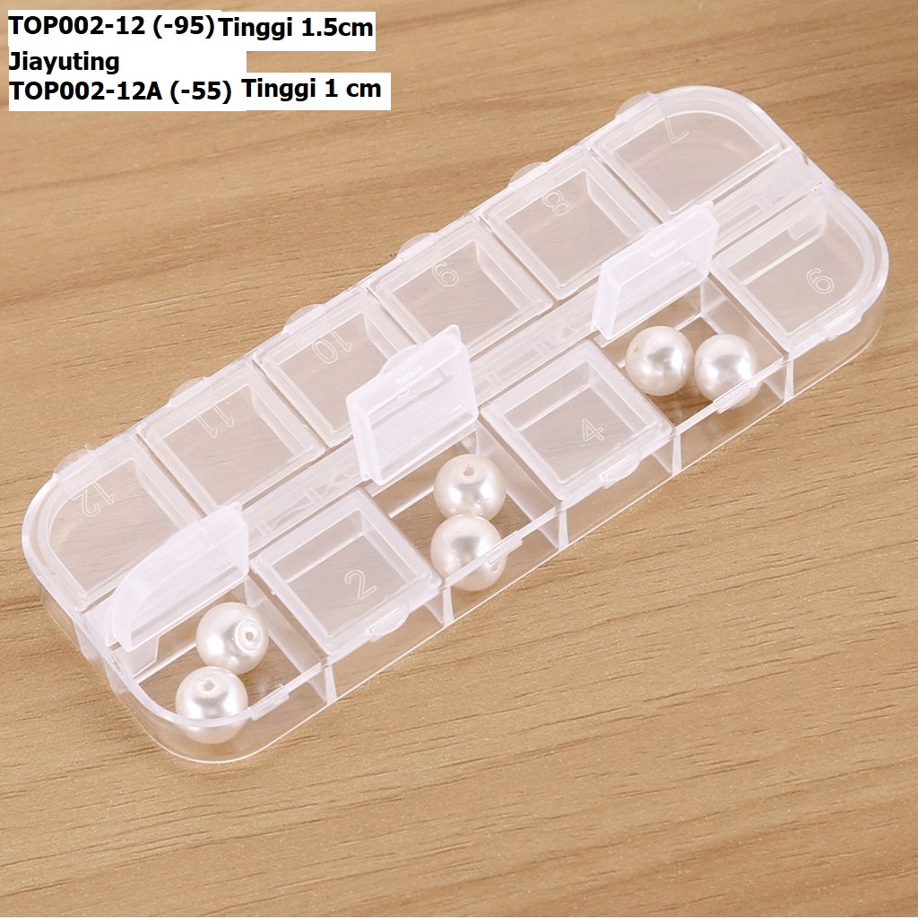 Kotak Perkakas Sekat/ Organizer Box/Kotak Serbaguna Sekat  5, 6, 7, 8. 10, 12 Harga/Pc