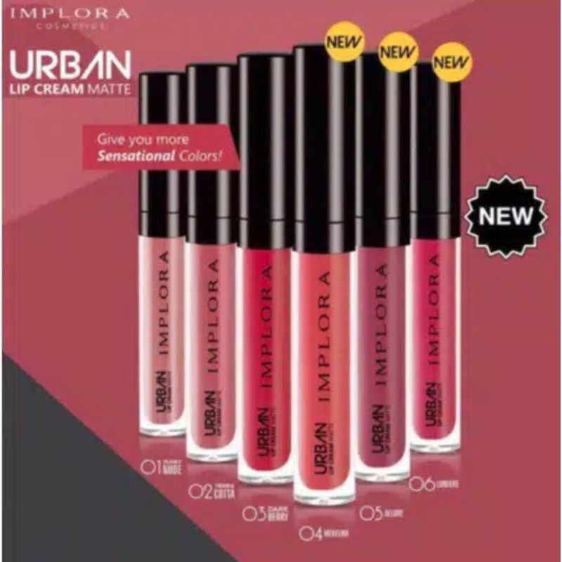 IMPLORA Urban Lip Cream Matte Original BPOM - Lipcream Surabaya-1