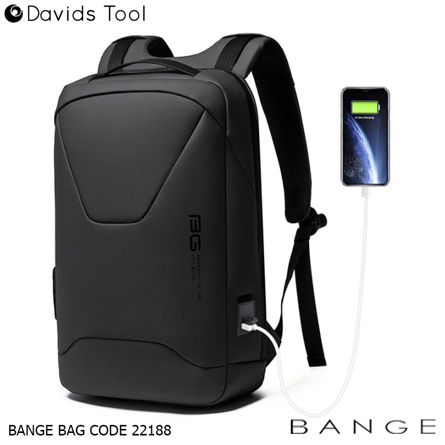 Bange Tas Laptop 14 Inch 15.6 Kerja Pria Ransel Kantor Waterproof Backpack Anti Air BG22188