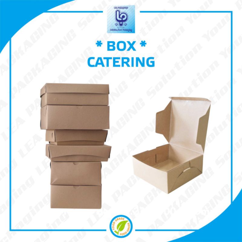 Dus Catering / Nasi Kotak / Dus Kemasan Makanan Kertas Kraft / Box Packaging