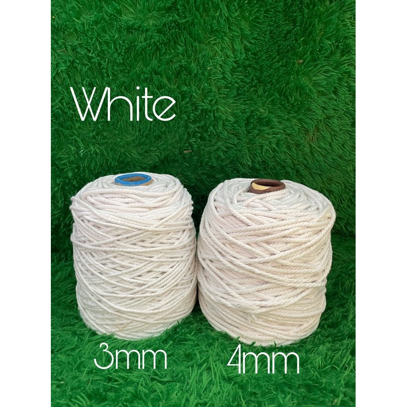 Tali katun white/putih/4mm