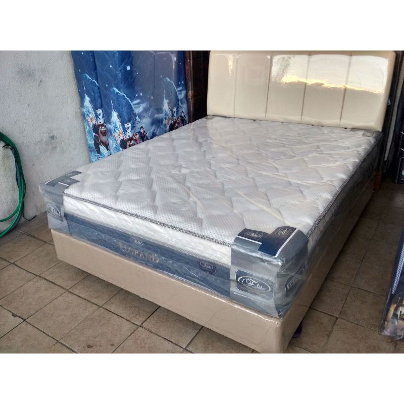 Promo Elite Elgrand set sandaran minimalis kasur spring bed 160x200 true series