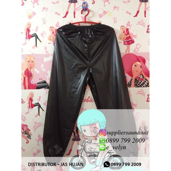 Promo JAS HUJAN REEBOK CELANA SAJA / CELANA JAS HUJAN - Hitam Terlaris