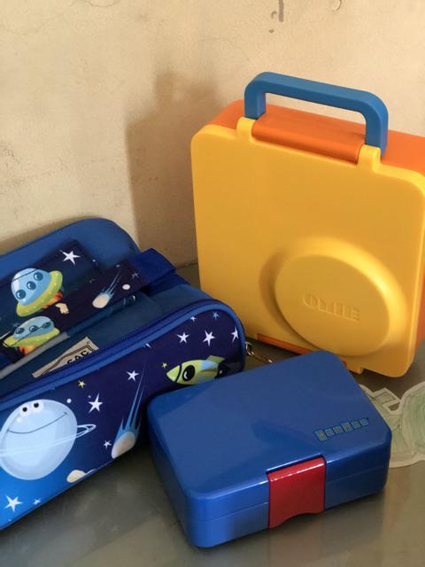 Omiebox Yellow - Kotak Makan Lengkap Dengan Thermos Omie Box