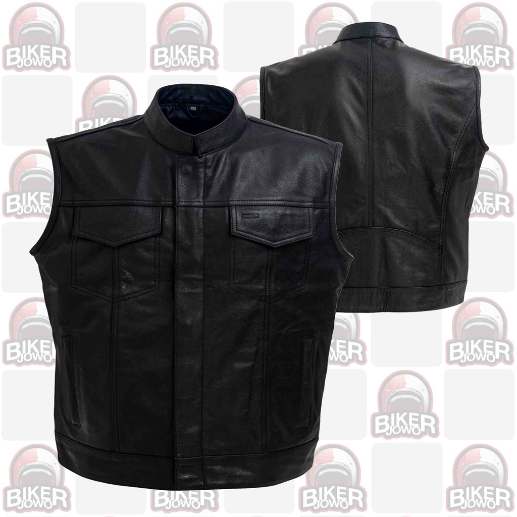 Rompi Skull Riderz Outlaw Leather Biker Vest Skullriderz Skullriders Skullrider Skull RIdes RIder