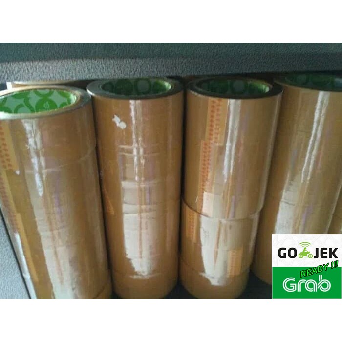 LakBan OPP Coklat / Bening 2 inch 90 Yard