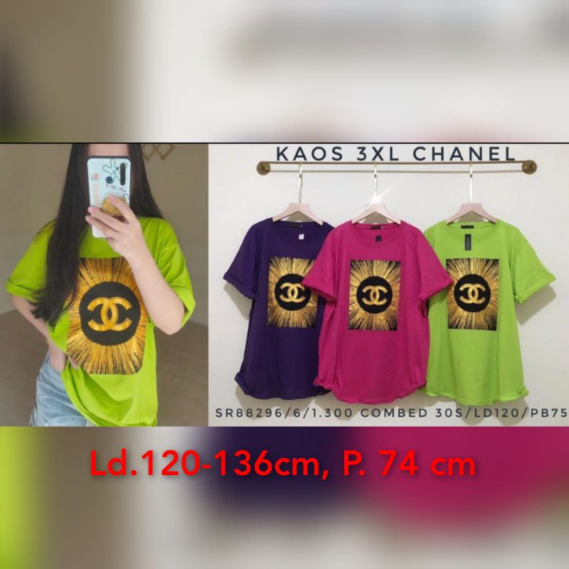 [ DISC 5%] ATASAN CHANEL SABLON JUMBO SUPER BEST SELLER - ZOLA - KAOS KARAKTER LUCU MURAH