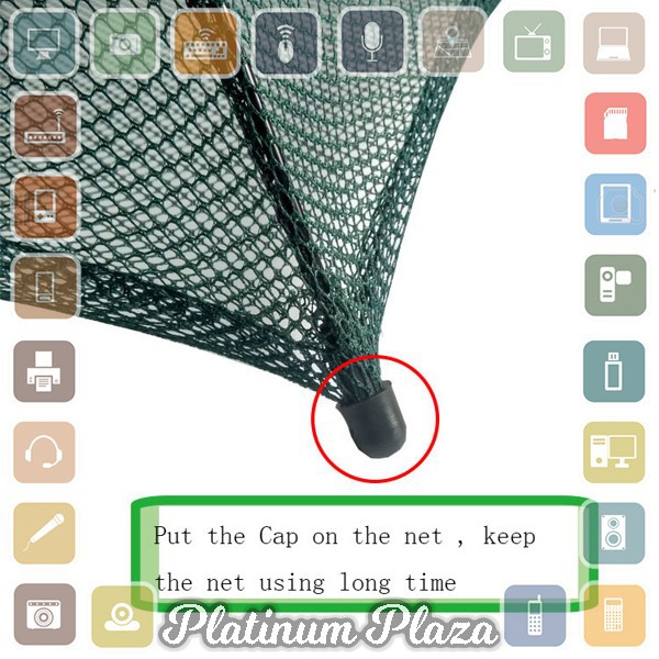Jaring Pancing Ikan Hexagonal 12 Hole Fishing Net Trap Cage - H14572`1T5USZ-