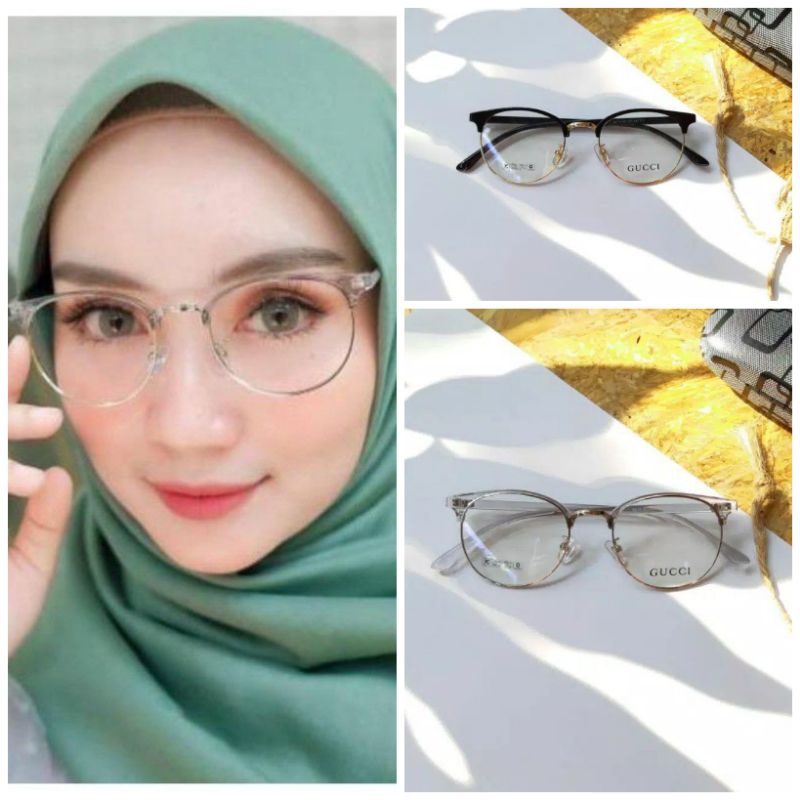 Kacamata Pria Wanita Bonus lensa Antiradisi photocromic blueray bluecromic | Kacamata minus silinder