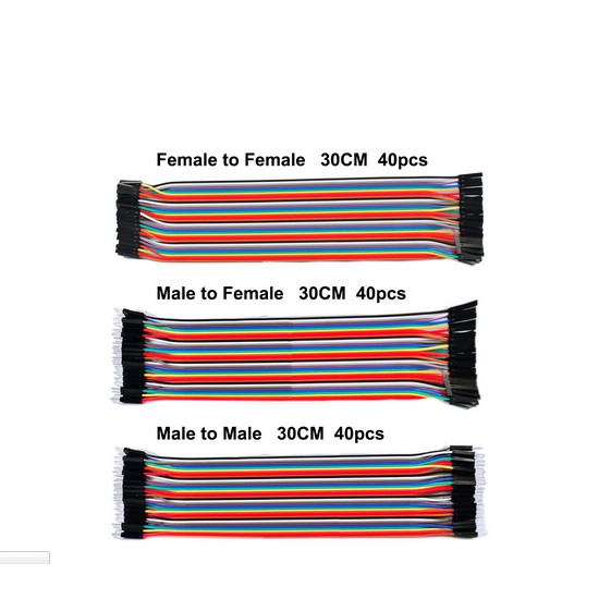 HQ 30cm Dupont kabel jumper male-male/ male-female/ female-female