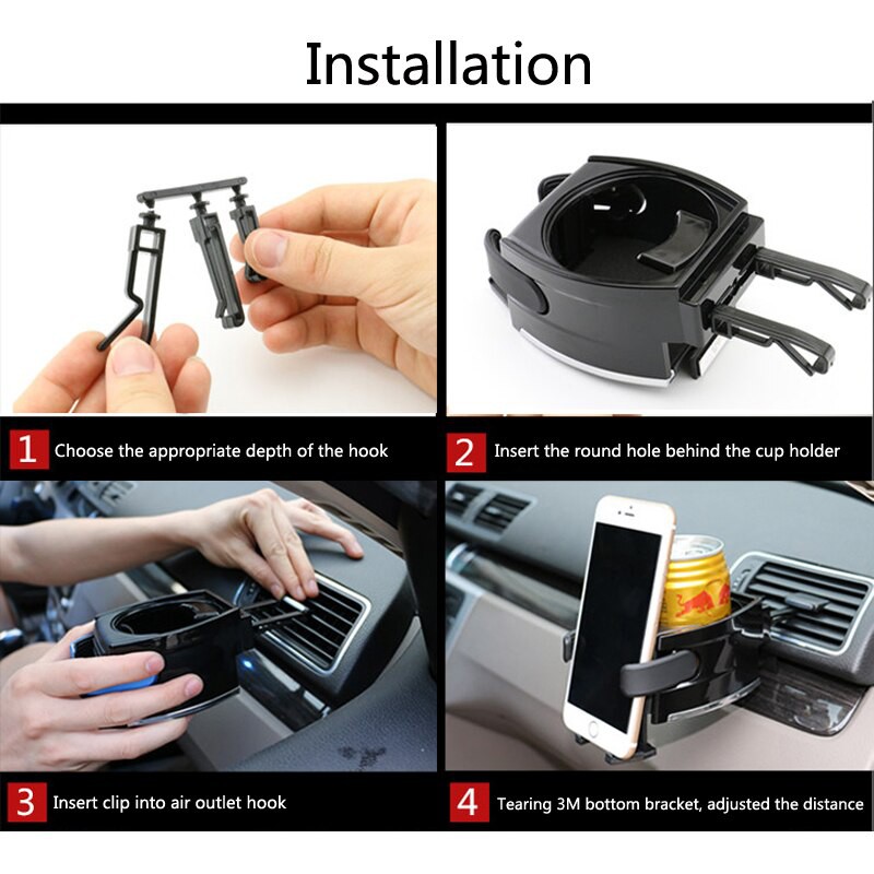 Car Phone Holder Clip Type Drink Cup Holder Air Vent Mount For BMW m3 m5 e46 e39 e36 e90 e60 f30